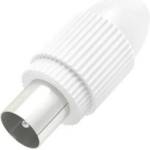 Hama Антенен конектор HAMA Coax plug, Коаксиален мъжко, Бял (HAMA-205213) - hits