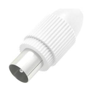 Hama Антенен конектор HAMA Coax plug, Коаксиален мъжко, Бял (HAMA-205213) - hits