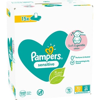 Pampers Fresh Clean detské čistiace obrúsky 15 x 80 ks