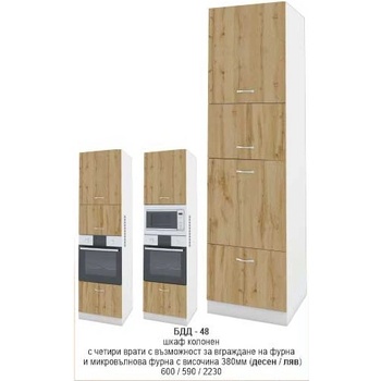 Image 1 of Bogdan Furniture I Колонен шкаф (десен/ляв) БДД-348