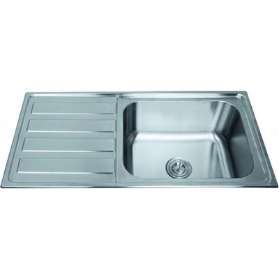 Inter Ceramic Кухненска мивка ICK10050L TAMPICO, алпака, дясна, 100x52см (10050L)