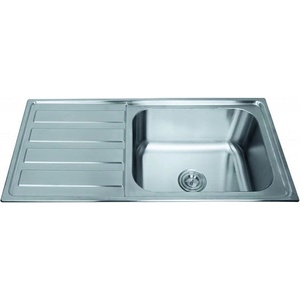 Inter Ceramic Кухненска мивка ICK10050L TAMPICO, алпака, дясна, 100x52см (10050L) Мивка за вграждане