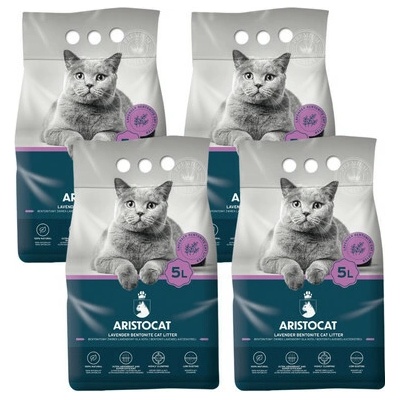 ARISTOCAT Bentonite Plus ​Bentonitové stelivo s vôňou levandul 4 x 5 l