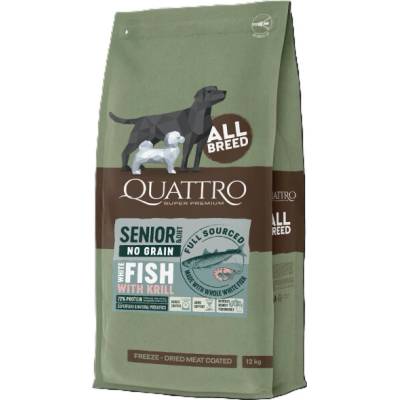 Quattro Senior/Diet AB Grain Free Losos & Krill 12 kg