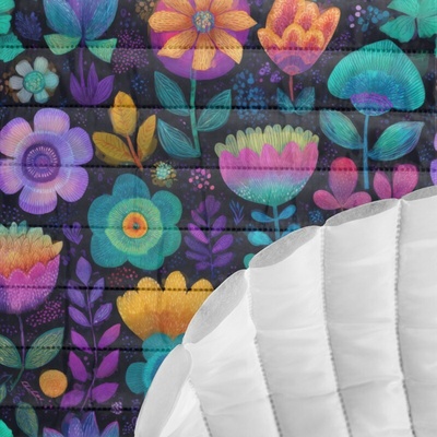 Takoy Prošívaná šusťákovina fantasy flowers Lim
