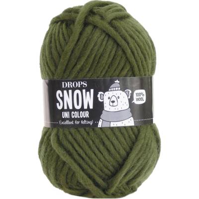Příze DROPS Snow uni color 92 - tmavozelená