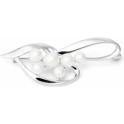 Eppi stříbrná brož s perlami Averli BC38279 – Zbozi.Blesk.cz