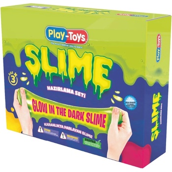 Play-Toys Творчески комплект Play-Toys - Направи си слайм, Glow in the dark (4964)