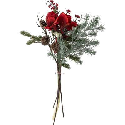 Bloomingville Umělá kytice Rubia Bouquet Red 105 cm, růžová barva, multi barva