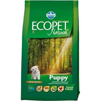 Ecopet Natural Natural Mini Puppy суха храна за малки кученца от малки породи - 2.5кг