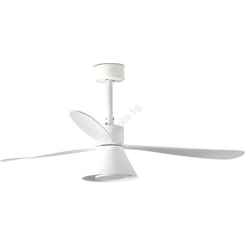 Faro Barcelona FARO 33760WT-22-LED Вентилатор с функция за димиране AMELIA L CONE LED/20W/230V, бял, Ø132 cm, WT + дистанционно управление (FA33760WT-22A)