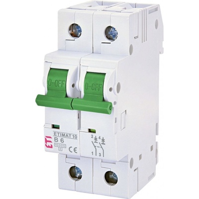 CB Elektro Istič 2-pólový B/6A 10kA Rada:ETIMAT-COLOUR (ETI)