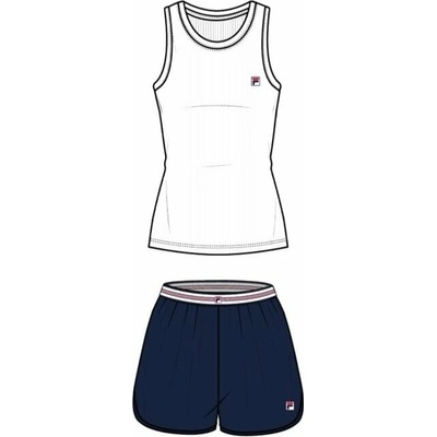 Fila FPS4122 pánské dámské krátké s tílkem bílo modré