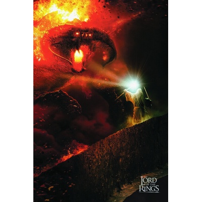 Umelecká tlač Pán Prsteňov - Balrog, 26.7 × 40 cm