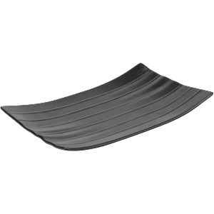 Horecano HORECANO-STREET FOOD-Плато релефно 23.3x14.7x2.7cm BLACK (79910TA) (015249)