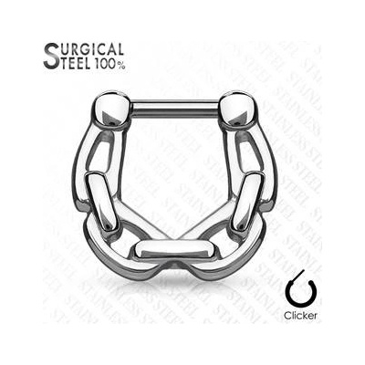 Šperky4U ocelový piercing do nosu septum NS0028