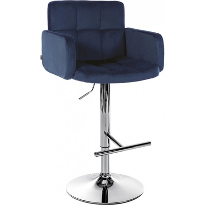 Design-shop Los Angeles chrom / samet modrá