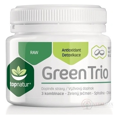 Green Trio spirulinuchlorella a zelený ječmen 180 tablet
