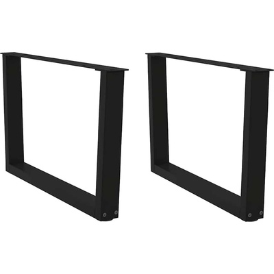 Omaxi 958014 Nohy konferenčního stolku ve tvaru V 2 ks černé 70 x 42-43,3 cm ocel