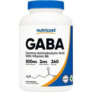 Nutricost GABA 500 mg + В6 2 mg [240 капсули]