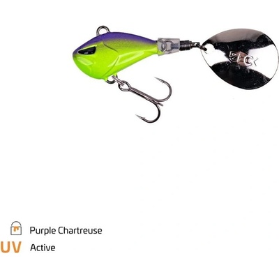 Zeck Tail Spinner Rogue Runner 15g - Purple Chartreuse