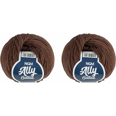 BELLATEX Ally cotton 50 g súprava 2 ks - 059 hnedá