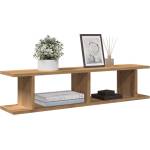 vidaXL Стенни рафтове, 2 бр, дъб артизан, 90x18x20 см, инженерно дърво (856601)