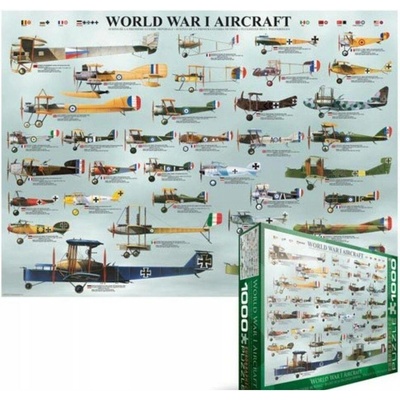 EuroGraphics Letadla 1. světové války World War I Aircrafts 1000 dílků