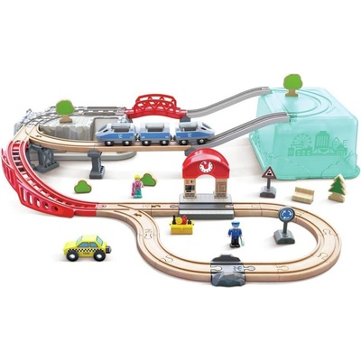 Hape Box s drevenými koľajami E3771
