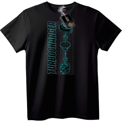 NOONEBRAND Тениска с технически турбокомпресор - XS, Black