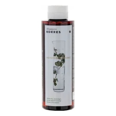 KORRES Шампоан за нормална до мазна коса с Алое и Росен , Korres Shampoo With Aloe And Dittany For Everyday Use 250ml