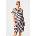 Doctor Nap Памучна нощница Flora Stripe plus size къса (TB7470_kos)