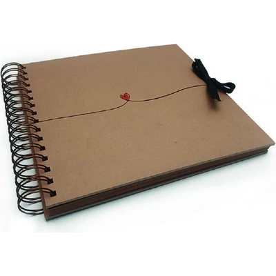 Baloušek - scrapbook Srdce 21 × 21 cm, kraftový