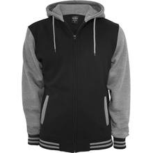 Urban Classics 2 tone zip Hoody blk/gry