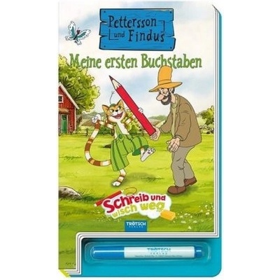 Pettersson & Findus, Schreib und wisch weg - Meine ersten Buchstaben, m. Stift