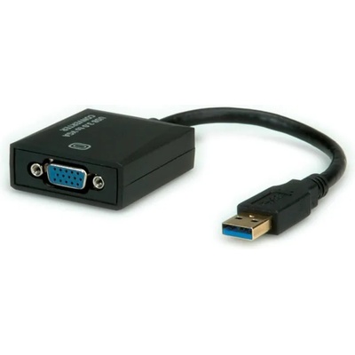 Roline Адаптер Roline 12.99. 1037, USB3.0(м) към VGA(ж), черен (12.99.1037)