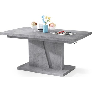 Mazzoni Разтегателна холна/трапезна маса с повдигащ плот nino бетоново сива (mz0012)