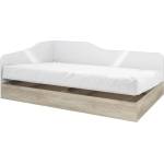 Bogdan Furniture I Легло Mod 2009 за матрак 120/190, Сонама Арвен/Бял гланц