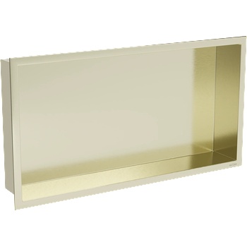 Mexen X-Wall-R нишева лавица с яка 60 x 30 см, златисто четкана - 1950603010 (1950603010)