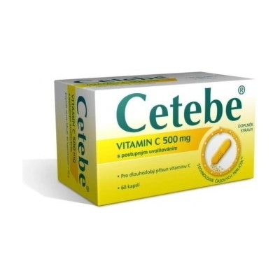 Cetebe Vitamín C 500 mg 60 kapsúl