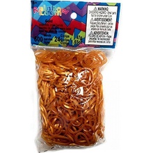 Rainbow loom originálne gumičky transparentná zlatá 600 kusov