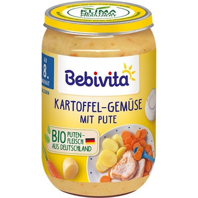 Bebivita БИО Картофи и зеленчуци с пуешко месо 220гр (1406)