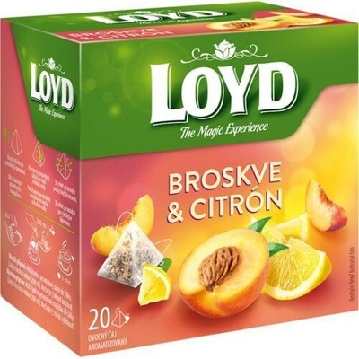 Loyd Tea pyramída broskyne citrón 40 g