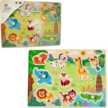Babu vkládací puzzle Safari