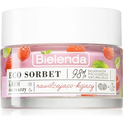 Bielenda Eco Sorbet Raspberry хидратиращ и успокояващ крем за лице 50ml