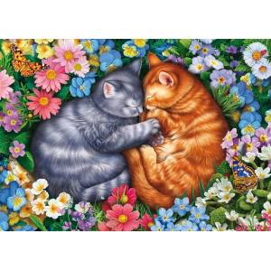 Schmidt Spiele - Puzzle Sleeping velvet paws - 1 000 piese
