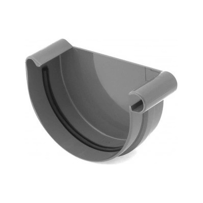 Covernit Plastové čelo PVC žlabu pravé 125 mm 154 x 52 mm antracit