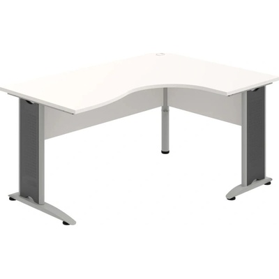 OFFICE PRO s.r.o. HOBIS kancelársky stôl pracovný tvarový, ergo ľavý - CE 2005 L, biela