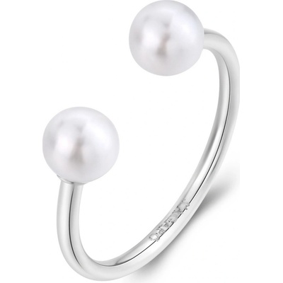 S`Agapõ ocelový prsten se syntetickými perlami Wisdom SWI34