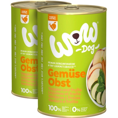 WOW Pur Zelenina a ovoce 2 x 400 g